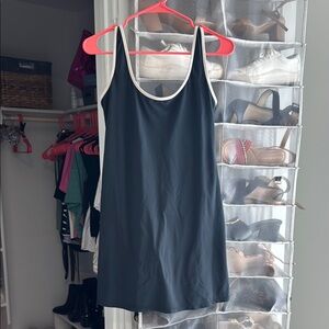 Abercrombie & Fitch Black Athletic Mini Dress with White Trim